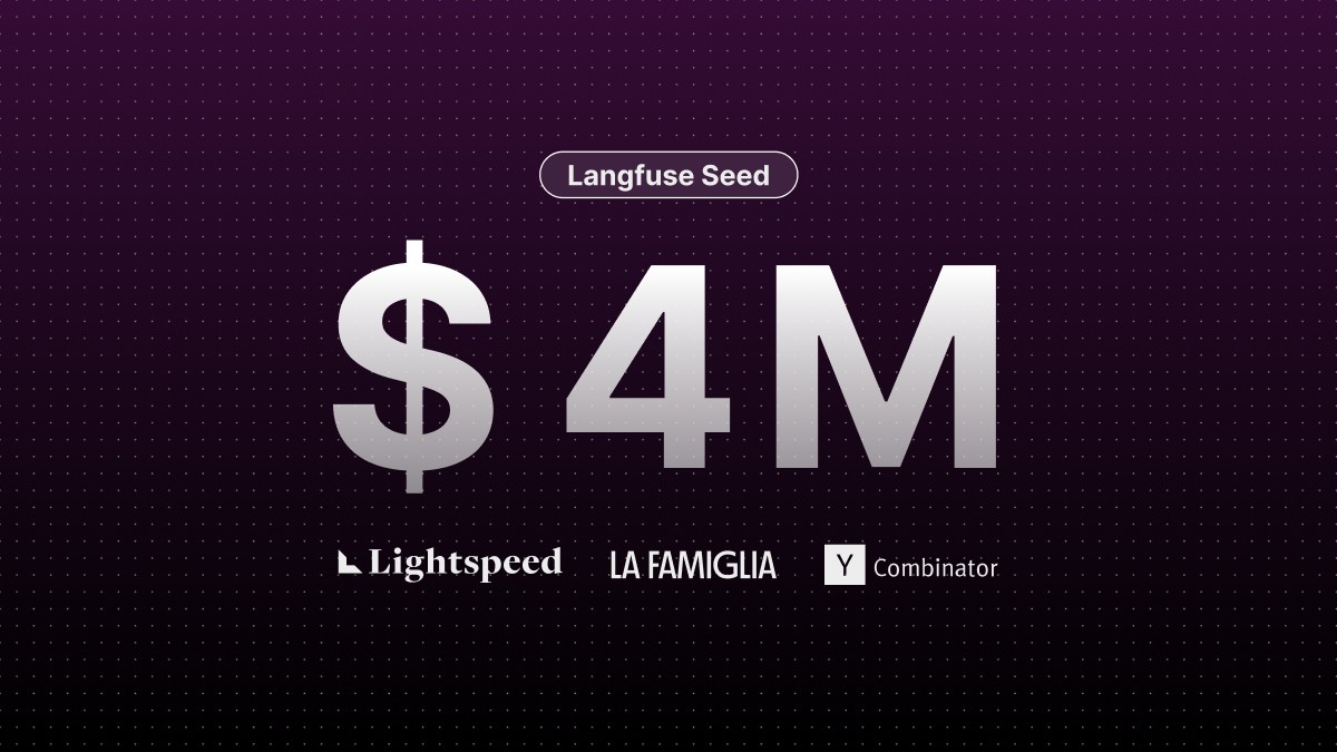Langfuse $4M Seed funding announcement