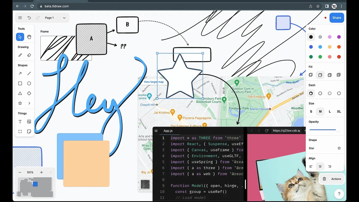 tldraw $2.7M Seed funding announcement